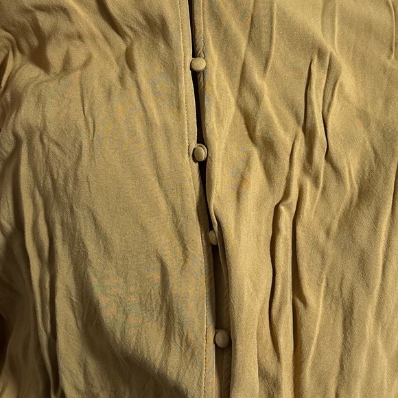 Universal Thread Mustard Ruffle Sleeve Blouse - Picture 5 of 5